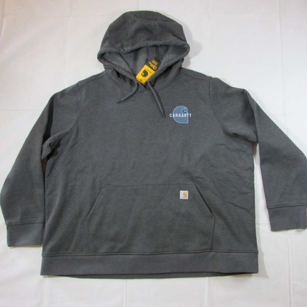 Carhartt Women's Rain Defender Relaxed Fit Midweight Chest Graphic Hoodie